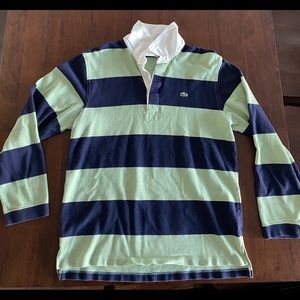 Lacoste Long Sleeve Rugby (Navy & Green)